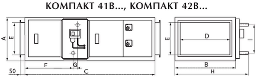 Приточные установки Компакт 417B2 EC3