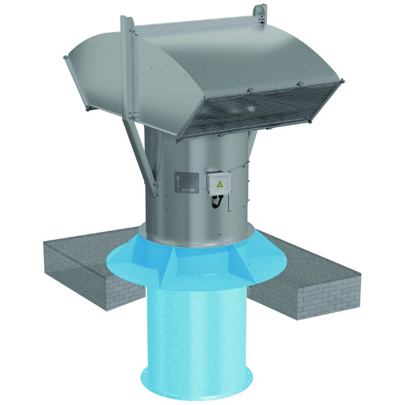 Вентилятор крышный осевой подпора ВОП-30-9-4/1500