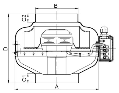 Вентилятор канальный круглый Supervent CL 315 M EC
