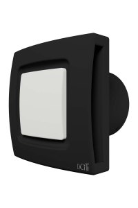 Вентилятор накладной AERO D100 подсветка обратный клапан черный матовый DICITI