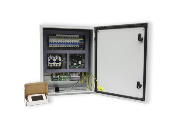 Щит управления с выносным пультом DMXGT/2,2кВт/V/Fi/HW/CW/CF/HE.3х16кВт/M-IP65
